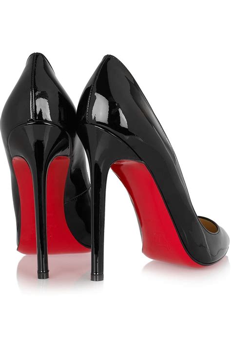 louis vuitton black high heels red bottom